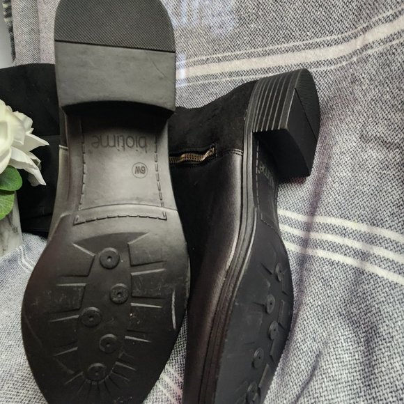 Biotime black leather/suede boot - Picture 2 of 3